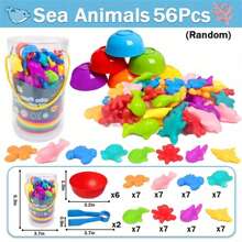1pc Counting And Cognitive Early Education Toy For Children, Montessori Math Learning Game, Develop Intelligence And Brain Power, Soft Rubber Matching Math Toys With Categories And Fun Ocean Animals, Transportation, Dinosaurs, Etc. (Random Colors) - Multicolor - View 8