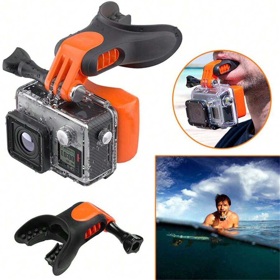 Đối với GoPro 12 Phụ kiện Lướt sóng Bắn Lướt sóng Hình nộm Miệng Răng Giá đỡ núi Bộ dụng cụ Đối với Túi 3 Máy chụp hình Phụ kiện