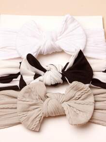 3pcs Nylon Leopard Print Bowknot Baby Headbands (Paper Card Is For Decoration) Love Valentine