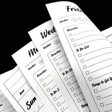 Weekly Planner Notebook To Do List Notebook Undated 7 Days Planner For Work Hourly Schedule Appointment Book With Meal Plan, Expense Tracker, Priorities, Water Intake,Budget Planner,Daily Planner - Blue - View 4