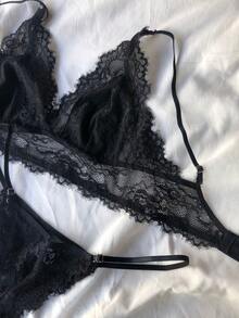 Women Sexy Lingerie Sets - 黑色 - 查看 2