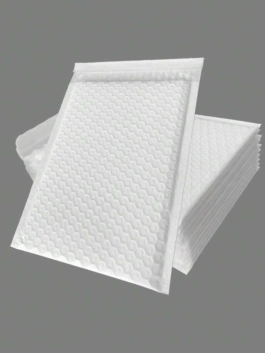 10pcs Thickened Plastic Bubble Bags For Documents, Co-Extruded Clothing Packing Bags, Bubble Envelope Bags - White - View 1