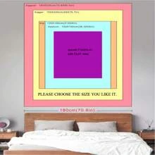 1入室內裝飾掛毯,簡約布質多功能掛牆物品,適用於男孩和女孩臥室牆壁美術裝飾,適用於臥室美學,配有安裝工具 - 彩色 - 查看 2