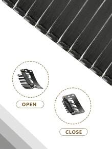 Colored Hair White Orange Black Red Pink Grey Purple Extensions Party Highlights Clip Hair 22 Inch, Straight Hairpiece Clip In Synthetic Streak For Girls Women Hair Used Dairy Holiday New Year Gifts 10Pcs/Pack