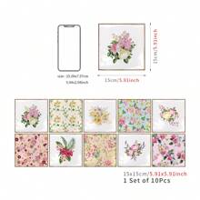Nordic Home Tile, Self-Adhesive Square Bricks Wall Stickers, Kitchen Bathroom Bedroom Living Room Dining Room, Waterproof, Oil And Moisture Proof, Decorative Tile Stickers, Wall Renovation Floor Stickers For Home Decor