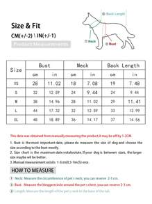 HOLAPET 1pc Thickened Plaid Pet Clothes Coat For Autumn And Winter Season, Suitable For Small And Medium-Sized Cats And Dogs - Pink - View 6