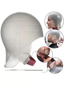 Touca para Luzes Reflexo Mechas Luzes 2400furos Romana Sparta Alinhada - Transparente - Visão 1