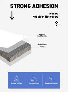 1入組多功能牆面修復塗料,配備小滾筆刷,適用於修復污漬、模具、塗鴉及進行牆面裝修。 - 彩色 - 查看 8