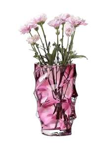 1只彩色玻璃花瓶,北歐風格透明花瓶,適用於家居裝飾,桌面花卉盆栽花瓶 - 彩色 - 查看 10