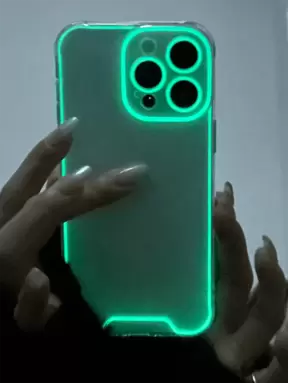1PC Unikalne Luminous Clear Phone Case Pełna Ochrona Miękka Osłona Telefonu 360 Stopni Pełna Ochrona Kompatybilna Z Iphone 16 11 12 13 14 Pro Max 15 Plus X XS XR