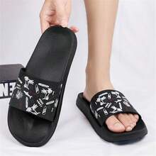 Men's Summer Slipper Classics Style Large Size Fashionable Indoor/Outdoor Casual Slippers - Black - View 9