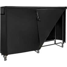 Firewood Rack, Firewood Rack With Waterproof Cover Firewood Rack Made Of Metal With Raised Legs, Firewood Holder For Indoor & Outdoor Use - 灰色 - 查看 1