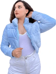 Short Teddy Jacket Without Hat