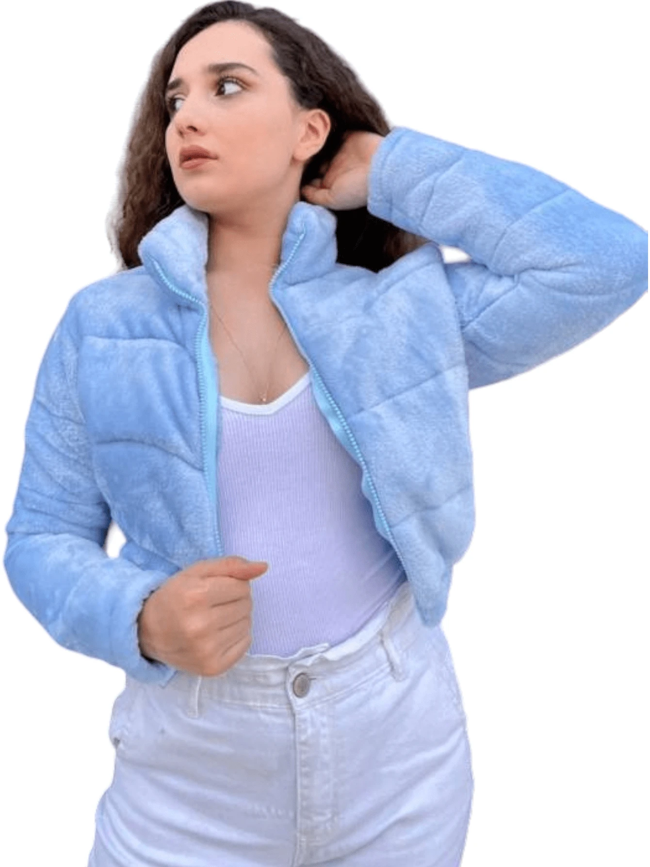 Short Teddy Jacket Without Hat