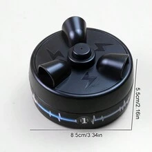 1pc Small Size Novelty Toy Electric Shock Lucky Finger Roulette Lie Detector Party Game Toy For Truth And Dare Pranks, Suitable For Adults And Children