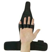 1 Pc Rehabilitation Fist Handle Anti-Spasticity Finger Rehabilitation Auxiliary Gloves Finger Hands Fix - Black - View 3