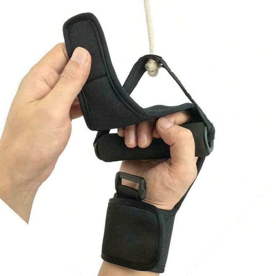 1 Pc Rehabilitation Fist Handle Anti-Spasticity Finger Rehabilitation Auxiliary Gloves Finger Hands Fix - Black - View 1