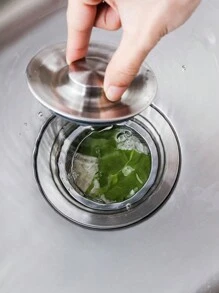 1入用途廣泛的不鏽鋼漏斗,廚房煮油、蜜糖、香水、液體、水等工具,帶可拆式濾網過濾 - 銀色 - 查看 5