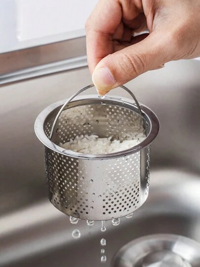 1入用途廣泛的不鏽鋼漏斗,廚房煮油、蜜糖、香水、液體、水等工具,帶可拆式濾網過濾