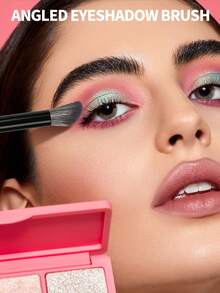 MAANGE 2pcs Professional Eye Makeup Brush Set,Eye Shadow Brush,Smudge Brush,Makeup Tools With Soft Fiber For Easy Carrying,Brush For Travel - Black - View 8