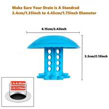 TXM 1/2入組浴缸下水道塞子,水槽下水道捕頭,水槽下水道過濾器,淋浴下水道過濾器,防護器,多功能排水口過濾器,適用於家用浴室 - 綠色 - 查看 3