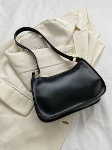 純色厚實幾何肩袋,女性專用拉鍊設計,具時尚復古風格,兼具休閒和防水功能,因此也很適合青少年女孩、大學生、新人和白領上班族,適用於辦公室、工作、商務和上下班通勤等場合。這是最好的商務女包,適合希望保持時尚和有組織的女性使用。 - 黑色 - 查看 6