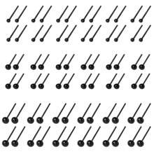 150入組/套針貼式黑豆娃娃眼睛diy配件（多種尺寸） - 黑色 - 查看 7