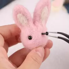 150入組/套針貼式黑豆娃娃眼睛diy配件（多種尺寸） - 黑色 - 查看 6