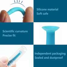 12 Pieces Hard Contact Lens Remover Tool For RGP And Scleral Lenses - Plunger Suction Cup - Blue - View 3