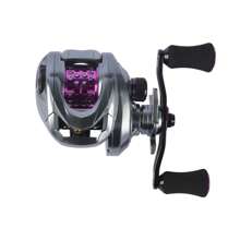 Demik Purple Feather All-Purpose Micro-Object Long-Distance Throwing Competition Fishing Reel With Brass Main Shaft, Copper Gear, Dual-Lines Cup & Water Drop Wheel - Silver - View 5