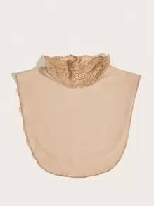 1pc/2pcs/5pcs Women's Elegant Lace Collar Soft Comfortable Fabric Mock Collar For Daily Wear And Fashionable Gift Accessories Women Valentine's Day - Black and White - View 14