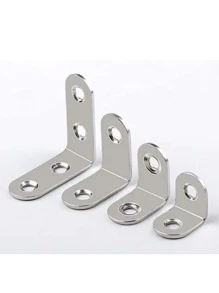 90-Degree Reinforced Stainless Steel Corner Brace Bracket For L-Shaped Shelf Support, Triangle Iron Fixed Bracket For Cupboard, Wardrobe