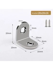 90-Degree Reinforced Stainless Steel Corner Brace Bracket For L-Shaped Shelf Support, Triangle Iron Fixed Bracket For Cupboard, Wardrobe