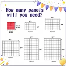 1/12/24 Pcs Shimmer Wall Backdrop Square Sequin Wall Panels Shimmer Backdrop Wall Decor For Valentine Decorations,Christmas - Silver - View 6