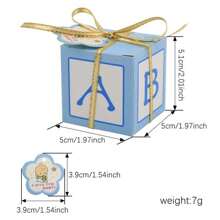 25pcs Baby Shower/Birthday Candy Gift Favor Boxes - Pink - View 2