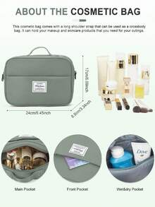 2入組旅行袋套裝，週末包、隨身包、運動包、旅行手提袋、購物袋、行李袋、手提包、健身包組合，附旅行收納袋，具大容量肩背包、乾濕分離、防水耐用和USB充電端口，適用於度假、商務、學校、醫院、女士、男士、學生、筆電、大學、父親節禮物、夏季使用 - 墨綠色 - 查看 6