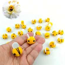 10 pièces/30 pièces Abeilles en feutre Décor en peluche d'abeille miniatures pour l'artisanat, décoration de révélation de genre d'abeille, vêtements, chapeau, cadeau, artisanat DIY