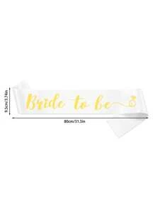 1入組多彩「新娘」腰帶-新娘派對禮物、新娘腰帶、單身派對腰帶、婚禮腰帶、新娘配件和禮物 - 彩色 - 查看 10