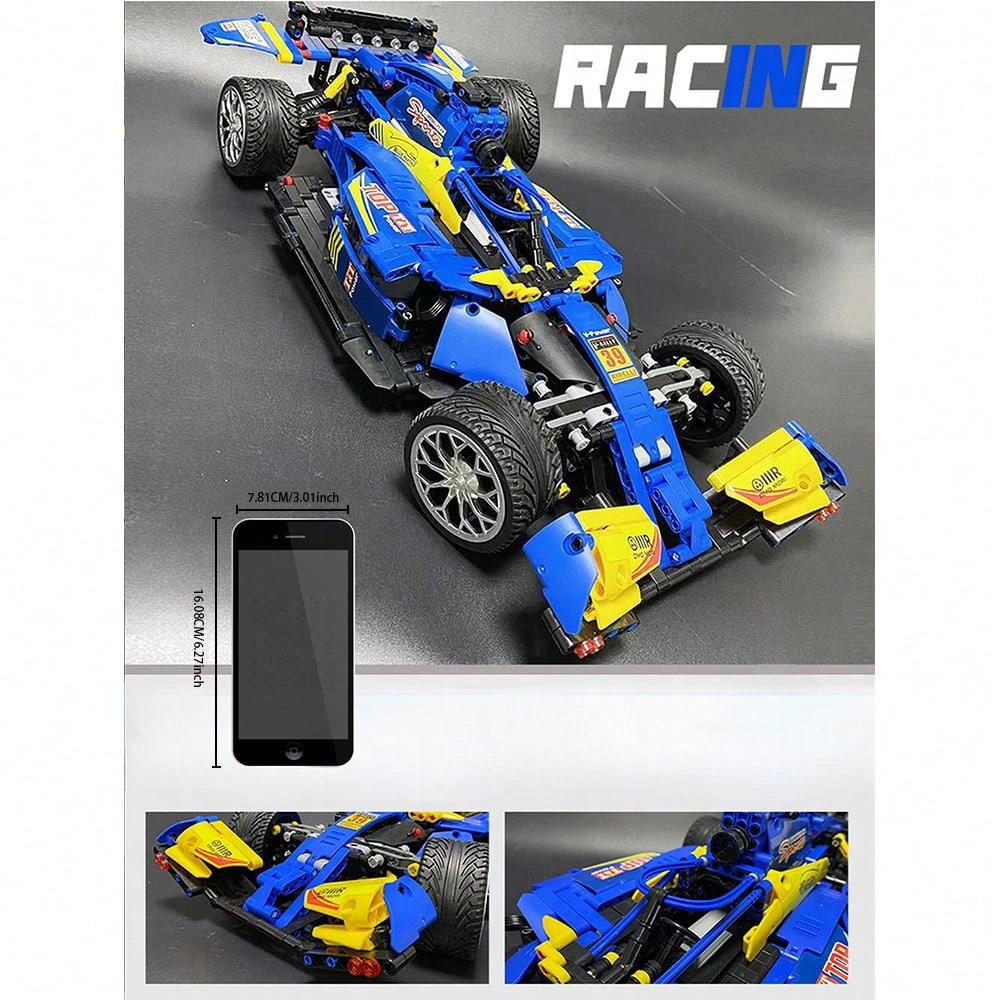 Assembly Formula Racing Car Model Toy, Building Block Race Car Diy Kit