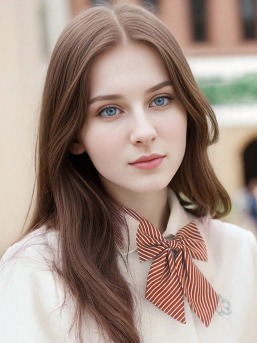 1pc College Style Party Fashionable Handmade JK Collar & Tie False Collar - Multicolor - View 1