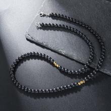 1 件復古龐克風格熔岩和地圖碧玉和啞光石頭治療串珠項鍊 - 彩色 - 查看 16