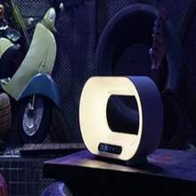 Rgb Colorful Ambient Lamp, App Controlled, Wireless Charging Speaker, Dimming Led Desk Lamp, Great Gift For Friends On Holidays - White - View 6