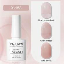 XEIJAYI 1 Color 7.3ML Pink Gel Nail Polish Kit, Rainbow Neon Color Gel Nail Polish Set For All Season, Soak Off Pastel Bright Glitter Gel Polish For Home Salon Nail Art DIY - Pink - View 3