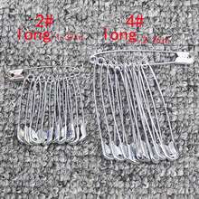 1 袋装不同尺寸的铁别针（小号：45 个/袋，大号：30 个/袋） - 銀色 - 查看 5