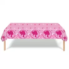 1 Stück rosa Prinzessin Party Plastik Tischdecke 54* 108 Zoll, Glücklicher Geburtstag Tischdecke für Mädchen, einweg Tischdecke für Prinzessin Themen Geburtstagsparty Dekoration, Weihnachten - Pink - Übersicht 2