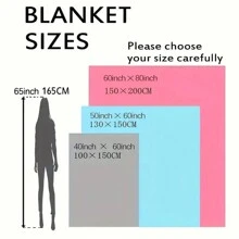 奶牛印花毛毯,適用於床上,沙發,客廳和空調被 - 多色 - 查看 3