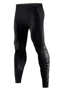 Men Sports Tights - Black - View 1