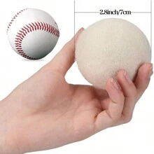 6pcs Clothes Anti-Static Laundry Wool Drying Balls, Reusable Softener, Wool Drying Balls, Washing Machine Accessories, DIY Felt Ball Pendant - White - View 3