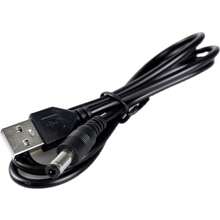 Cable De Carga USB 2.0 A DC 5.5mm x 2.5mm Punta Negra - Negro - Ver 6