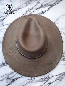 Sombrero Fedora para hombre para uso diario, regalo casual para amigo - Marrón - Ver 4